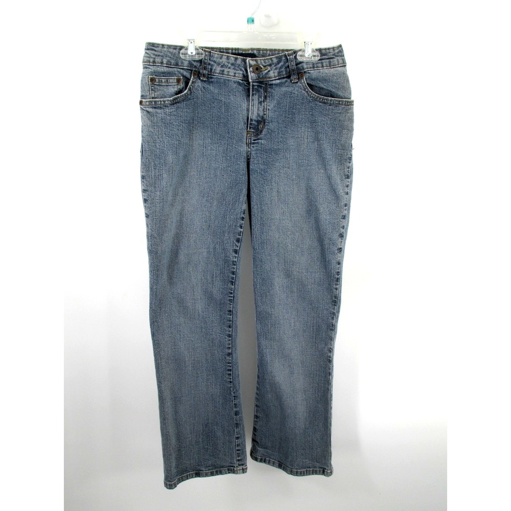 SONOMA Bootcut Jeans Womens 6 Petite Blue Denim Stretch Mid Rise Pants